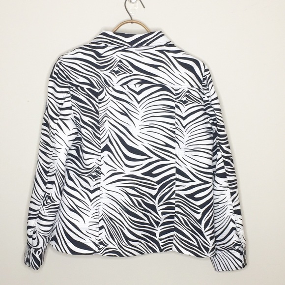 👛[Saint Tropez West] Zebra Print Jacket - Picture 3 of 5